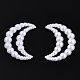 ABS Kunststoff Imitation Perle Verbindungsringe OACR-T015-07-01-3