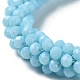 Bracelet extensible tressé en perles de verre au crochet BJEW-S144-002E-10-2