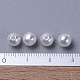 White Imitation Pearl Acrylic Round Beads X-PL609-22-4