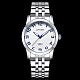 ホットファッションのカップルの腕時計  女性のステンレス鋼の防水腕時計  ラインストーン付き  ホワイト  ステンレス鋼色  ウォッチヘッド：30.8mm WACH-BB19223-02-2