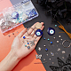 PandaHall Elite DIY Evil Eye Charm Keychain Making Kits DIY-PH0006-68-6