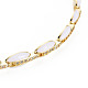 Теннисные ожерелья из латуни с микро-паве из кубического циркония для женщин NJEW-T013-01G-08-3