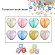 420pcs perles acryliques transparentes TACR-YW0001-53-2