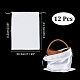 長方形サテン防塵袋  巾着袋  ホワイト  41x30.3x0.2cm ABAG-WH0031-35-2