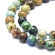 Chapelets de perles en chrysocolle et lapis lazuli naturelles G-F715-105A-3