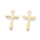 201 Stainless Steel Tiny Cross Charms STAS-L233-081G-2