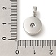 Подвески из латуни с микропаве из кубических цирконий и ракушек KK-K388-77P-01-3