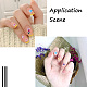 Fashewelry 10 hojas 10 patrones 5d nail art stickers calcomanías anaglifo MRMJ-FW0001-03-6
