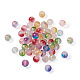Fili di perle di vetro verniciato a spruzzo satinato GLAA-TA0003-10-5