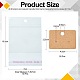 50 Uds. Tarjeta de exhibición de aretes de papel kraft rectangular con orificio para colgar CDIS-CJ0001-05-2