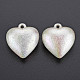 Colgantes de perlas de imitación de plástico abs galvanizado KY-T023-008B-01-2