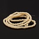 Imitation Jade Glass Faceted Rondelle Beads Strands GLAA-A024A-03-2