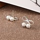 925 Sterling Silver Hoop Earrings EJEW-BB72050-3