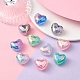 10 pièces 5 couleurs perles acryliques craquelées transparentes MACR-YW0002-64-5
