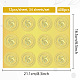 34 лист самоклеящихся наклеек с тиснением золотой фольги DIY-WH0509-017-2