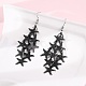 Серьги-подвески в виде морских звезд из нержавеющей стали 430 EJEW-A137-11EB-3
