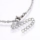 304 Stainless Steel Pendant Necklaces NJEW-E126-01AS-3