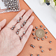DICOSMETIC 80Pcs Round Twill Beads Stainless Steel Beads Rondelle Beads Metal Spacer Beads Round Beads Loose Beads for DIY Bracelet Jewelry Making Hole: 1.5mm STAS-DC0008-35-2