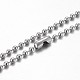 Flat Round Stainless Steel Pendant Necklaces NJEW-JN01229-4