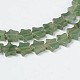Aventurina verde hebras de perlas estrella G-M201-26-6mm-1