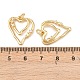 Латунные микропаве прозрачные подвески с фианитом KK-G544-05G-03-3