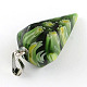 Cone Handmade Millefiori Glass Pendants LK-R010-05-2