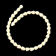 Brins de perles synthétiques teintes en corail CORA-P008-04B-02-3