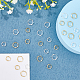 SUPERFINDINGS 80Pcs 4 Style Brass Bead Frames Hexagon Frame Connectors Double Hole Geometric Bead Frames Hollow Metal Bead Frame for Necklace Bracelet Making KK-FH0005-32-4