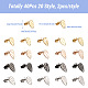 Bijoux pandahall 40pcs 20 style 304 accessoires de boucles d'oreilles en acier inoxydable STAS-PJ0001-23-2