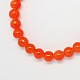 Jelly Style Round Spray Painted Glass Beads Strands X-DGLA-R001-4mm-12-2