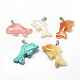 Dolphin Natural & Synthetic Mixed Stone Pendants G-Q449-01-1