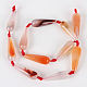 Natural Agate Faceted Teardrop Bead Strands G-E216-01-2