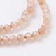 Chapelets de perles de sunstone naturelle naturelles G-F568-055-2mm-3