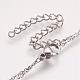 304 Stainless Steel Tiered Necklaces NJEW-K065-15P-3