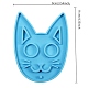 Силиконовые подвесные Молды для пищевых продуктов diy в форме кошки SIL-CJC0001-03-3