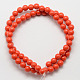 Imitation Amber Resin Round Bead Strands for Buddhist Jewelry Making RESI-E006-02-6mm-2