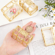 GORGECRAFT 10Pcs Candy Boxes Plastic Treasure Chest Wedding Favor Boxes Chocolate Wrap Gift Wedding Favor Gift Chests for Wedding Christmas Birthday Party Decorating Ornament Container CON-GF0001-04A-3