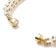 Bracelet en perles de rocaille de verre avec fermoirs magnétiques en laiton BJEW-JB07801-03-6