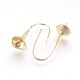 Brass Earring Hooks KK-E756-44C-RS-2