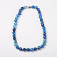 Natural Dyed Agate Beads Necklaces NJEW-F139-12mm-14-1