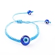 Bracelets de perles de nylon tressés réglables BJEW-JB06066-2