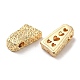 Textured Brass Beads KK-H455-05G-2