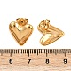 Серьги-гвоздики в форме сердца из нержавеющей стали 304 EJEW-I320-24G-02-5