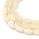 Chapelets de perles en verre opaque électrolytique EGLA-J150-A-FR11-3