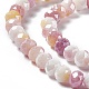 Brins de perles de verre plaquées à facettes X-GLAA-C023-02D-4