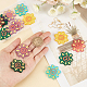 Kit per la creazione di orecchini pendenti con ciondolo girasole stampato in 3d olycraft per ragazze donne DIY-OC0007-69-3