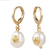 Brass Huggie Hoop Earrings EJEW-JE04433-4