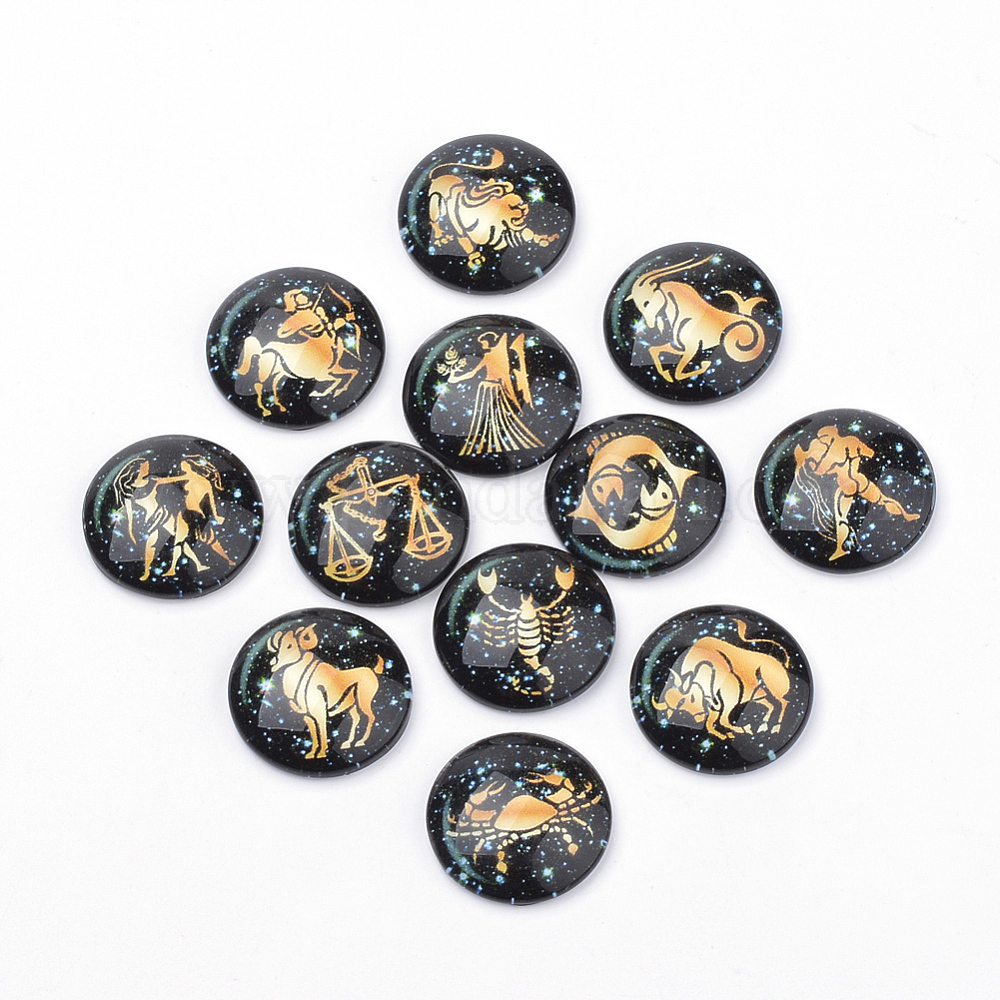2 cabochons 36mm fleur rose pêche en résine