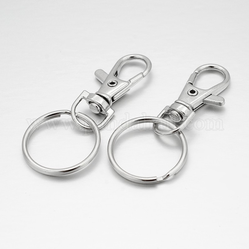 Wholesale Alloy Swivel Clasps with Iron Key Rings
