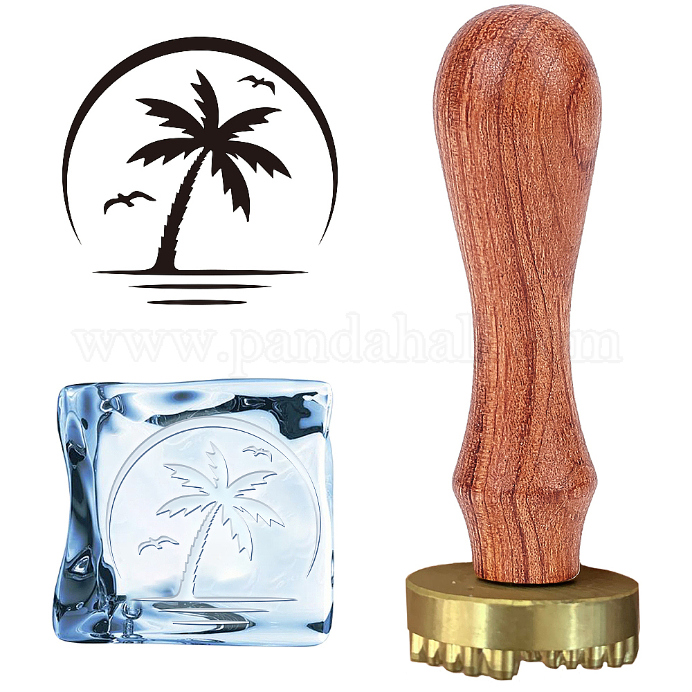 Wholesale CRASPIRE Ice Stamp Ice Cube Stamp Coconut Tree Ice Branding